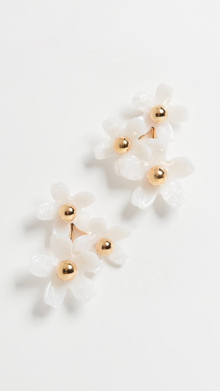 Lele Sadoughi Garden Flower Bouquet Studs - One Size